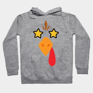 Turkey Face thanksgiving fall season cute matching friend costume inspiration Hoodie